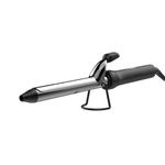 IKONIC CURLING TONG- 22MM 8inch Titanium Barrel Hair Curler Machine (BLACK & GOLDEN) with Safety Clip, Comfortable Rubber Grip for Salon like Hair Curls, Professional Hair Styling Tool CT-22