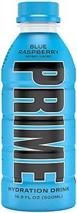 Prime Hydration Drink Sports Beverage"BLUE RASPBERRY," Naturally Flavored, 10% Coconut Water, 250mg BCAAs, B Vitamins, Antioxidants, 835mg Electrolytes, 25 Calories per 16.9 Fl Oz Bottle (Pack of 12)