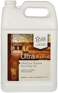UltraCruz Pure Flax Oil Supplement for Horses and Livestock, 1 Gallon