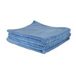 Chemical Guys MICBLUE03 Workhorse Professional Microfiber Towel, Blue (Safe for Car Wash, Home Cleaning & Pet Drying Cloths) 16" x 16", Pack of 3