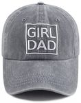 Nxizivmk Dad Birthday Gifts for Men, Girl Dad Party Decorations Hat from Daughter, Adjustable Cotton Embroidery Daddy Baseball Cap, Funny Fathers Day Best Dad Ever Gift for Papa Father Husband