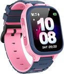 OVV Kids Smart Watch for Girl Boy Ages 4-12 with 24 Learning Games Dual Camera Video MP3 Player Pedometer Flashlight Alarm Clock Calculator 1.54" Touchscreen Child Digital Watch Educational Toys