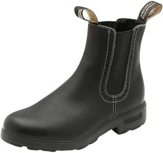 Blundstone 1448 Women's Originals High Top Chelsea Boots, Water Resistant Leather Boots for Women with Shock Absorption and Removable Cushioned Footbeds, Voltan Black, 9 US Women / 6 AU