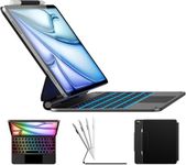 typecase Edge for iPad Air 11 (M4 2026/ M3 2025/ M2 2024), Air 5th/4th & Pro 11 (4th/3rd/2nd/1st) with 11-Color Backlit & Touchpad, Magic Floating Keyboard (NOT for 10th/A16/Pro 11 (M5/M4) - Black'26
