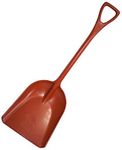 Bully Tools 42-Inch One-Piece Poly Scoop/Shovel for Snow Mulch Cleaning (Rust)