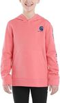 Carhartt Girls' Hoodie Fleece Pullover Sweatshirt, Pink Lemonade, 5