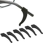 Anchor Glasses Straps - 3 Pack - Sunglasses Retainer Anti-Slip Glasses Grip Ear Hook Eyeglasses Anti-Slip Temple Tip Glasses Holder (Black)