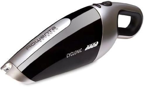 Rowenta AC4769 Extenso Cyclonic Aspirabriciole Cordless con Bocchetta, 7.2 V, Lancia Piatta Integrata, Nero/Grigio