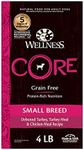 Wellness Core Natural Dry Grain Free Small Breed Dog Food, Turkey & Chicken, 4-Pound Bag