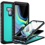 BEASTEK for Samsung Galaxy Note 9 Waterproof Case, NRE Series, Schockproof Underwater IP68 Certified Full-Body Protective Cover with Built-in Screen Protector, Galaxy Note9 (Teal)