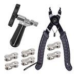 Bike Chain Removal Tool – Bicycle Chain Repair Kit – Bike Link Plier, Chain Breaker Splitter Tool, Links – Easy to Use – Quick Fix – Premium Tool Kit for Cyclists (w/ 6 Pairs Links)
