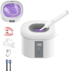 Ultrasonic Retainer Cleaner Machine, 200ML Dental Cleaning Pod