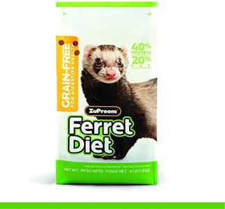 ZuPreem Premium Daily Grain Free Ferret Diet Food, 4 lb - Nutrient Dense, Highly Digestible, High Protein Levels