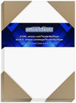 100 Bright White Smooth 80# Card Paper Sheets - 6" X 8" (6X8 Inches) 1" Frame Around 5X7 Card Size - 80 lb/pound Cover Weight - Quality Paper - Consistency in Print - Smooth Finish