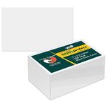 PG Creations Unruled Index Flash Cards with Storage Box, Blank Plain, 2x3.5 Inch, Small Size, 280 Gsm Ivory Cardstock, White, Pack of 400 Sheets