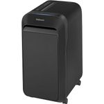 Fellowes 20 Sheet Paper Shredder for Office Use - 100% Jam Proof Micro Cut Shredder - LX221 Shreds for 25 Minutes - Powershred Office Shredder with Large 30 Litre Pull-Out Bin - DIN Level P5 - Black