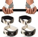 WYOX Figure 8 Weight Lifting Straps for Weightlifting Heavy Duty Deadlifting Workout Straps | Wrist Wraps Gym Equipment Gear Men Women PAIR (Camo)