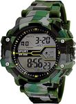 Acnos® Premium Military Green Army Digital Sport Black Dial Sports Men's and Boy's Watch