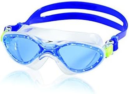 Speedo Unisex-Child Swim Goggles Hydrospex Mask Ages 3-6, Blue Ice