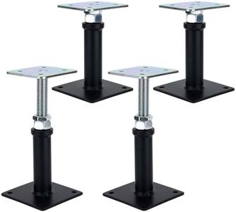 4-Pack Adjustment Floor Jack Post Floor Jack Lift Supports 6-9 Inch Adjustable House Jack,Adjust Supports,Lift Supports,Mini Screw Jack, Floor Straightener,Level Supports