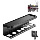 CRYSENDO Wall Mount Holder Compatible With Dyson Airwrap, 7 Slot Black