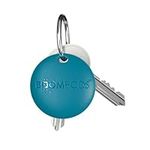 Boompods Boomtag Tracker Tag, Item Finders - Smart Bluetooth Tracker Devices, Luggage Tracker for Suitcases, Children, Pet, Wallet - Sustainable Key Finder Compatible with Apple Find My App - Blue