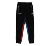 Alan Jones Clothing Boys Colorblock Cotton Joggers Track Pant (Black_11-12 Years)