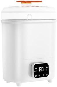 YOPOWER Baby Bottle Sterilizer, Electric Steam Bottle Steriliser and Dryer, 4-in-1 Baby Bottle Steriliser with LED Touch Screen, White