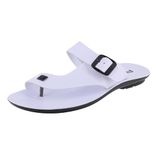 FLITE Men's Slippers/Thong Slippers for Men/Leather Slippers for Gents/PU slippers for Boys (White, numeric_8)