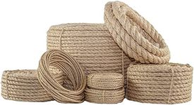 SGT KNOTS Twisted Sisal Rope for Cat Tree Replacement Parts - Sisal Twine Natural Rope and Thick Twine for Crafts, DIY, Gardening, Decor, Indoor, Outdoor Use - Sisal Rope in Multiple Lengths