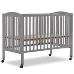 Dream On Me Folding Full Size Crib, Steel Grey