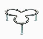 Dutch Oven Camping Tripod for Cooking - Dutch Oven Stand Made of Steel Horseshoes with Interchangeable Short and Long Legs - 10? x 10? Cowboy Camping Cooking Tripod Stand for Camp Coffee Pots