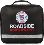 Always Prepared Standard Roadside Emergency Kit for Car - Car Safety Kit w/Air Compressor, Tools, First Aid, Visibility Gear & More - Perfect Roadside Assistance Kit Gift for New Drivers (62 pc)