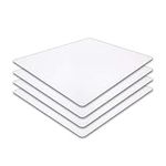 Commercial Grade White Cutting Board Mat NSF - 15 x 12 Inch, 4 Pack