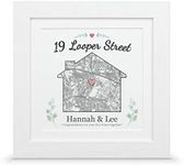 Personalised house warming map gift