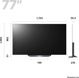 LG 77" OLED 4K Smart TV – B3 Series