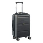 DELSEY PARIS Polycarbonate 55 Cms Black Hardsided Cabin Luggage (Comete, 4, Spinner, Carry-On Luggage)