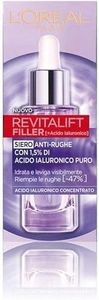 L'Oréal Paris Siero Viso Revitalift Filler, Azione Rimpolpante e Anti-Rughe, Altamente Concentrato con Acido Ialuronico al 1.5%, 30 ml