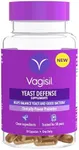 Vagisil Yeast Defense Supplements, Helps Balance Yeast and Good Bacteria, Clinically-Proven Probiotics, Clean Ingredients, Promotes A Healthy Vaginal Microbiome, Just 1 Capsule Daily, 30 Capsules