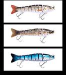 Hetkrishi Lure Swimbait 13cm 28g Fishing Lures Hard Jointed Bass Fishing Lures for Saltwater and Freshwater(1Piece)