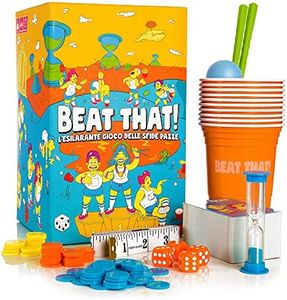 Gutter Games Beat That! L'Esilarante Brivido Gioco Da Tavolo Delle Sfide Pazze - Giochi per Adulti E Bambini 10 Anni, Giochi di Società per le Natale, Capodanno e Altre Parti - Regali Divertenti