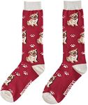 Cute Dog Socks for Women & Men - Novelty Gifts for Dog Lovers, Dog Moms & Dads, Pug, 32