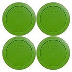 Pyrex Bundle - 4 Items: 7200-PC 2-Cup Green Plastic Food Storage Lids