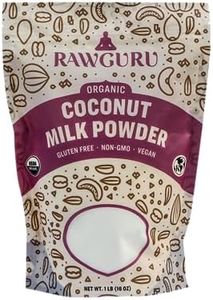 RawGuru Coconut Milk Powder - 16 oz - USDA Organic | Gluten Free | Non-GMO | Vegan | Plant-Based Creamer