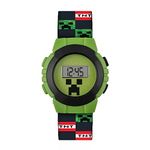 Minecraft Boy's Digital Quartz Watch with Plastic Strap MIN4223 AMZ