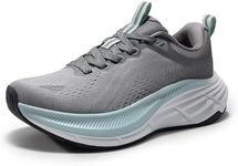 NORTIV 8 Women's Walking Shoes Cushion Comfortable ActiveBreeze Running Tennis Shoes Non-Slip Workout Gym Sports Athletic Breathable Sneakers,Size 6.5,Grey,SNWS248W