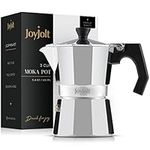 JoyJolt Italian Moka Pot 3 Cup Stov