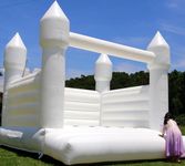 Large Inflatable All White Bounce House Castle - with [HP Blower], [Sturdy PVC] Jumper Bouncy Castle for Wedding, Birthday Parties Decorations, Adults, Kids, 13 x 11.5 x 10ft