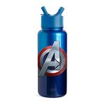 Simple Modern Officially Licensed Disney Marvel Water Bottle with Straw Lid Vacuum Insulated Stainless Steel Metal Thermos | Reusable Leak Proof Flask for Gym, Travel | Summit Collection | 32oz Shield