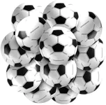 Inflatable Soccer Ball (Pack of 12) 16-inch, Beach Balls Bulk for Pool Beach Toys & Themed Soccer Party Decorations & Soccer Birthday Party Decorations, Soccer Party Supplies & Soccer Goodie Bags